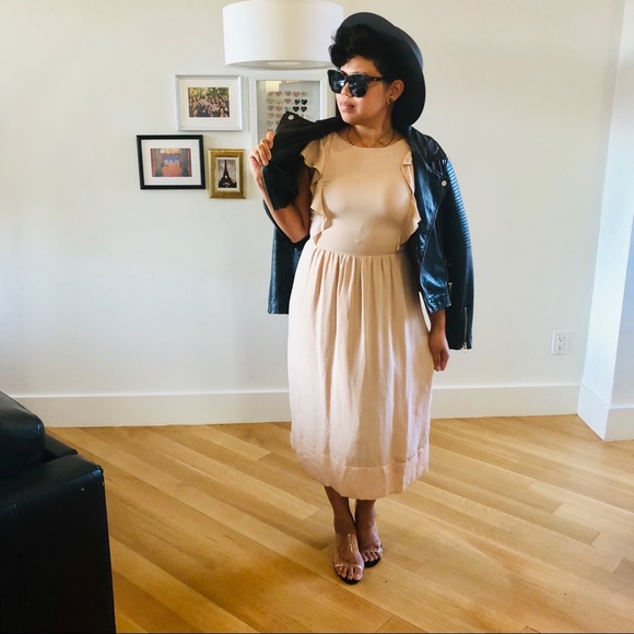 Theory Blush 100% Silk Dress - Picture 2 of 7